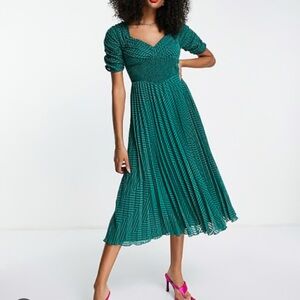 Elegant Green Midi Dress ASOS design